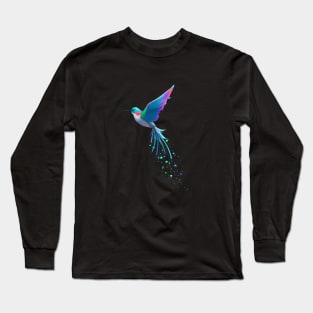 Colorful Hummingbird Long Sleeve T-Shirt